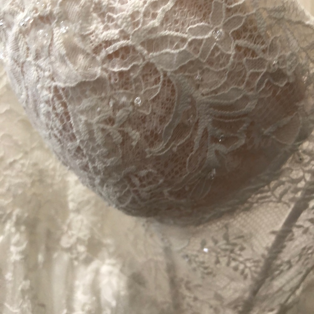 HOST PICK ✨ Floral Appliqué Corset Bodice Wedding Gown 🤍 - Picture 9 of 17